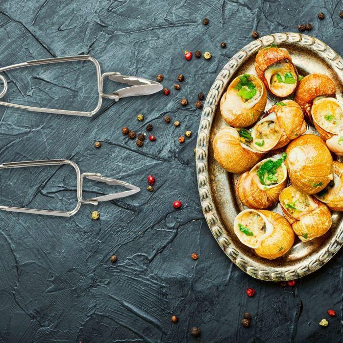 Lot de 6 pinces à escargots - FACKELMANN - Acier inoxydable