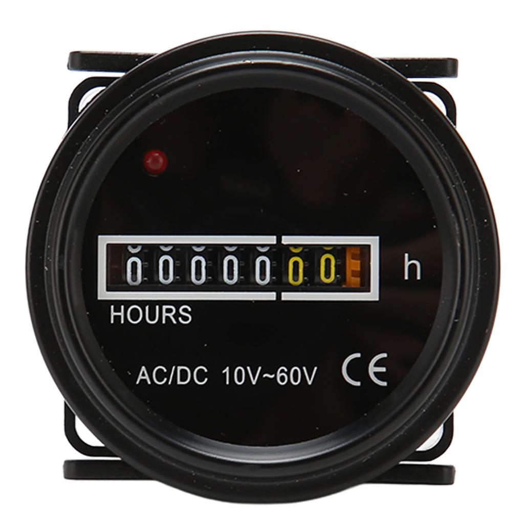 Счетчик моточасов для лодки диаметром 2,4 дюйма, максимальный показатель 99999,99 ч. Высокоточный механический счетчик моточасов для лодок и транспортных средств