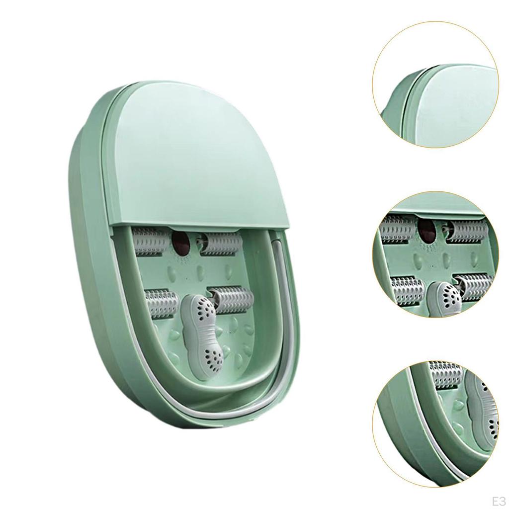 Складной массажер для ног СПА с контролем температуры, ванна для замачивания, переносные ролики для замачивания