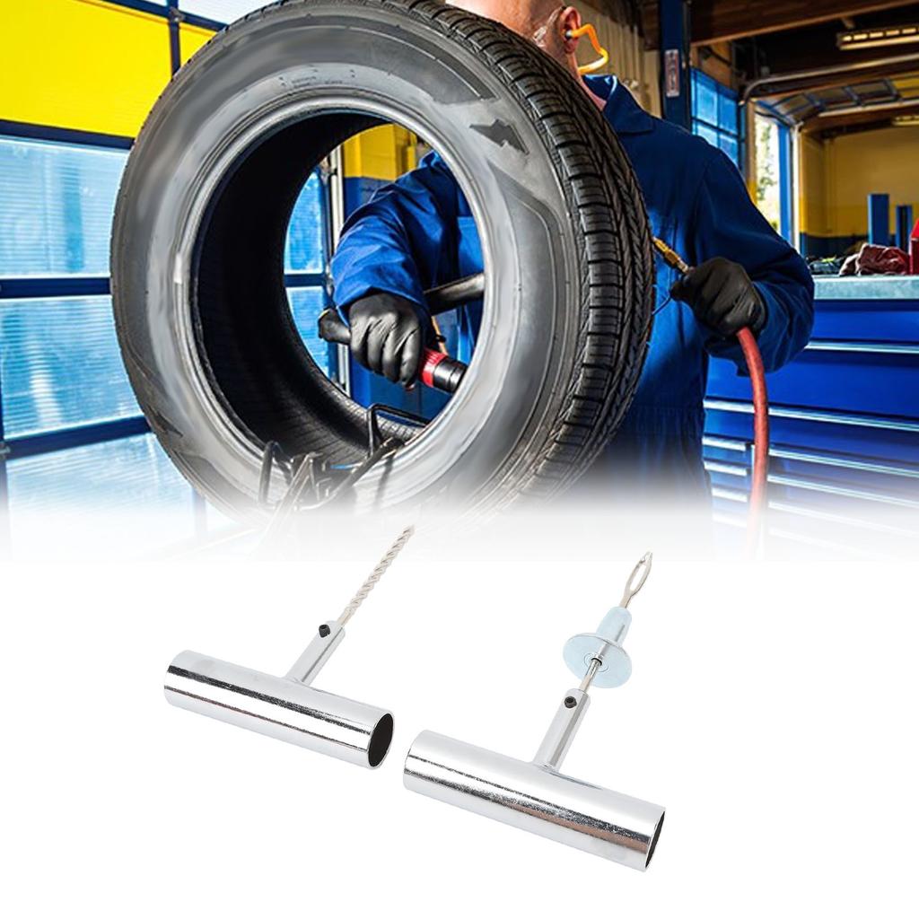 Комплект для ремонта шин, профессиональный набор для ремонта шин, металлический инструмент для замены проколов шин для автомобилей, мотоциклов, грузовиков 