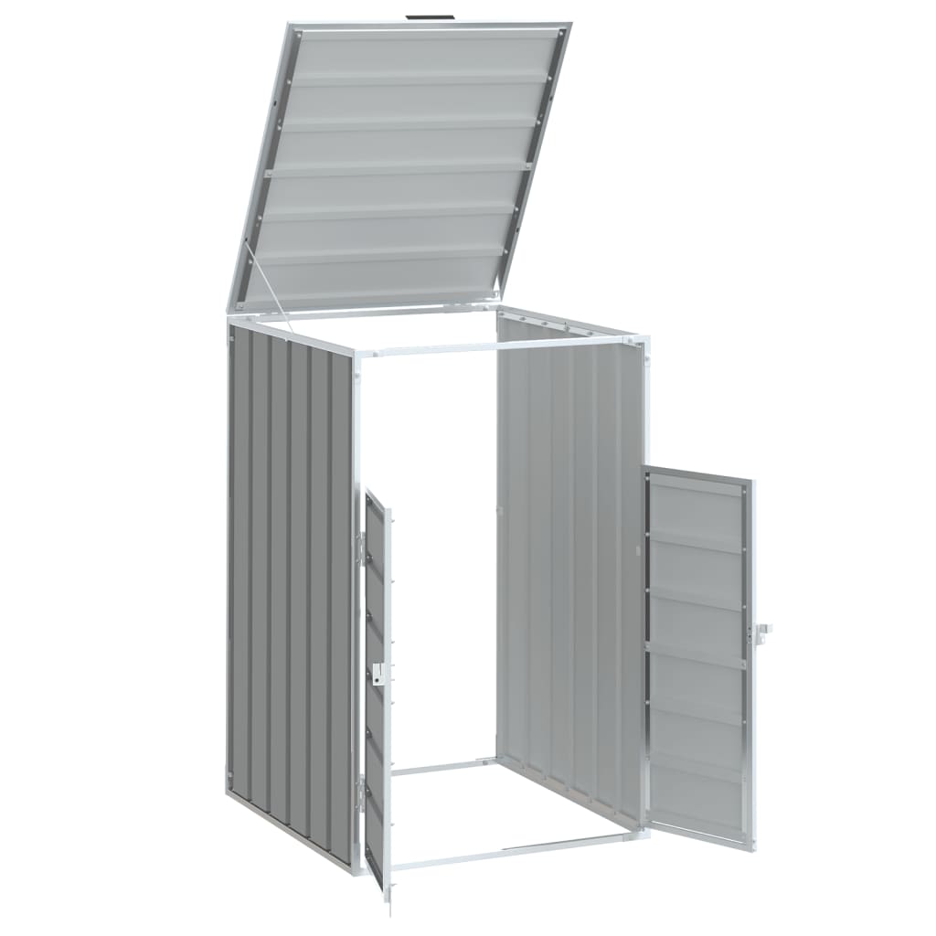 1 Ton Waste Bin Enclosure Gray 72 x 81 x 115 cm Steel