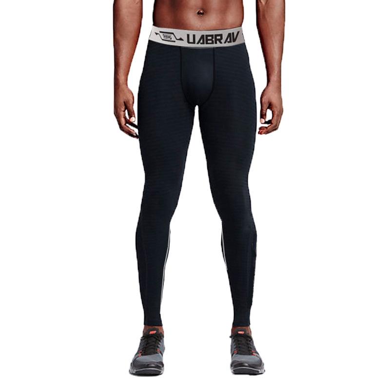 Мужские профессиональные баскетбольные быстросохнущие компрессионные леггинсы с бархатной подкладкой — идеально подходят для бега и фитнеса осенью и зимой