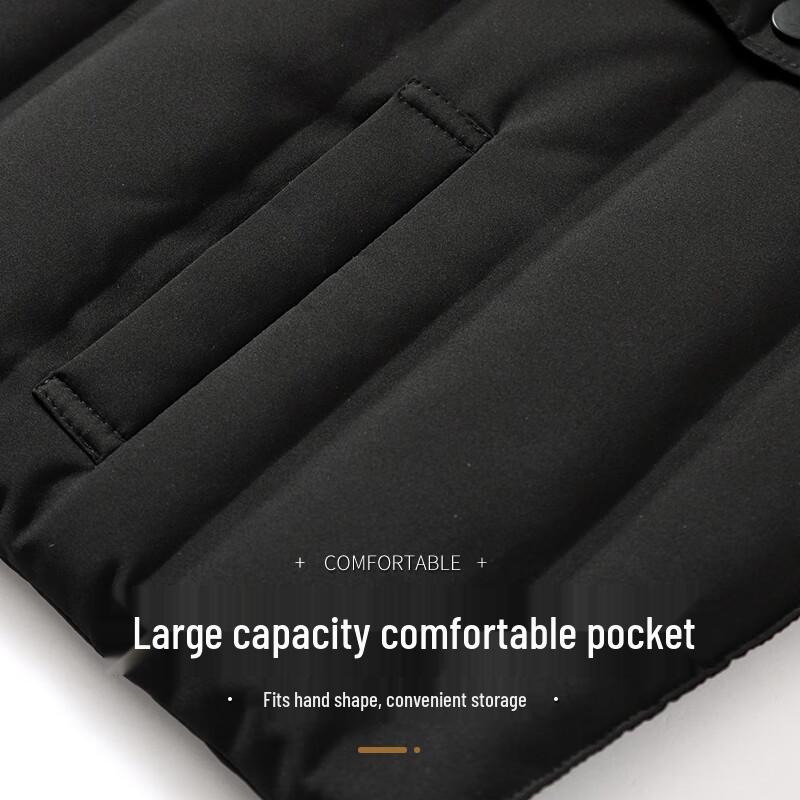 Мужской пуховый жилет с V-образным вырезом