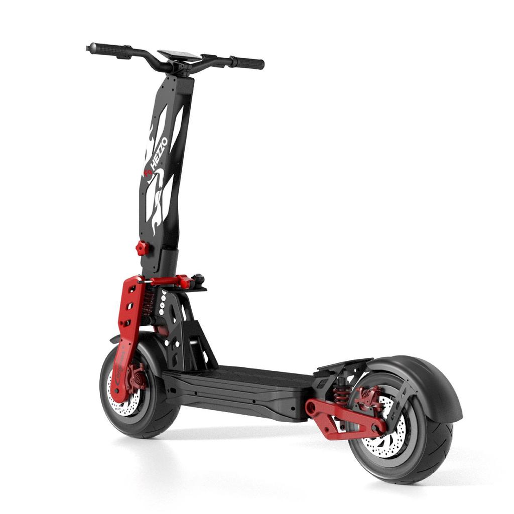 HEZZO F9 8000 Вт Двухмоторный Внедорожный Электросамокат Мотор 60 В 40 Ач Аккумулятор 12 Дюймовые Дорожные Шины Взрослый Внедорожный Складной Электросамокат