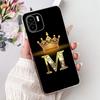 Чехол для телефона Xiaomi Redmi A1 Чехол RedmiA1 Мягкий силикон Милая корона Буквы Задняя крышка Для Xiaomi Redmi A2 Чехлы A 1 A 2 Coque