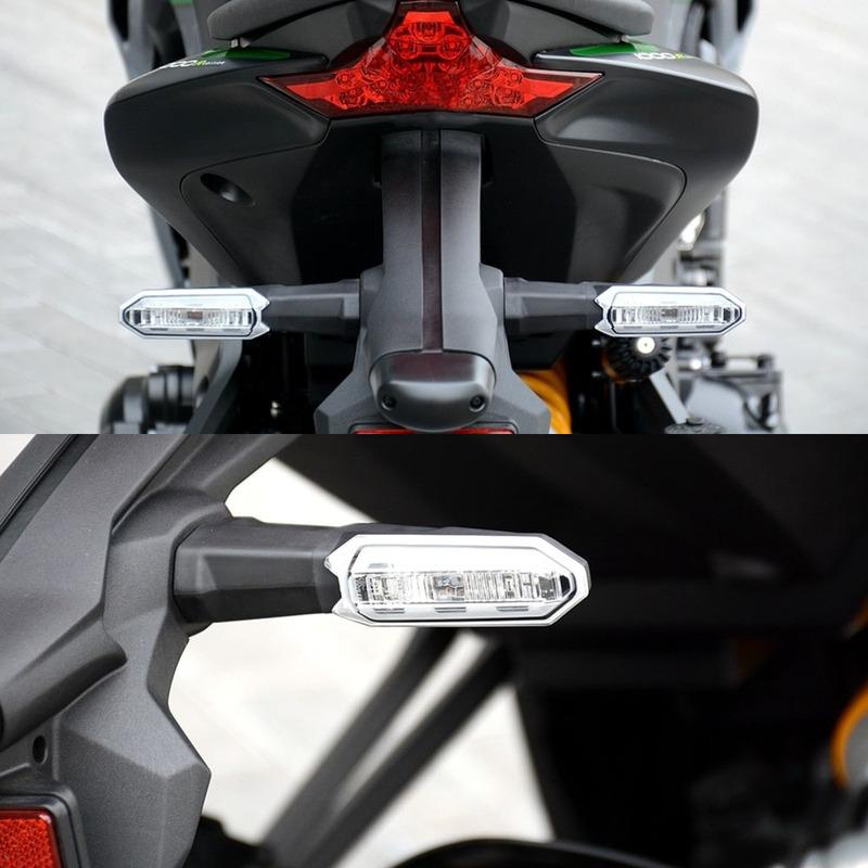 Подходит для Z900 Z900RS Для KAWASAKI Z125 Z250 Z250SL Z300 Z400 Z650 Z750 Z800 Z1000 Z1000R Светодиодный указатель поворота Мигалка
