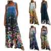 Women's Pants Trousers Jumpsuit  Fashion Casual  Side Pockets Floral Print Non-adjustable Strap Jumpsuit