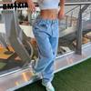Женские джинсы Baggy Street с высокой талией, женские широкие джинсы