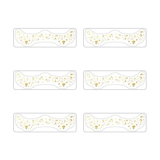 Yousheng 6 шт. золотые блестящие веснушки наклейки для лица татуировки водонепроницаемые искусственные веснушки патчи мерцающий макияж крапинки для гламурного образа