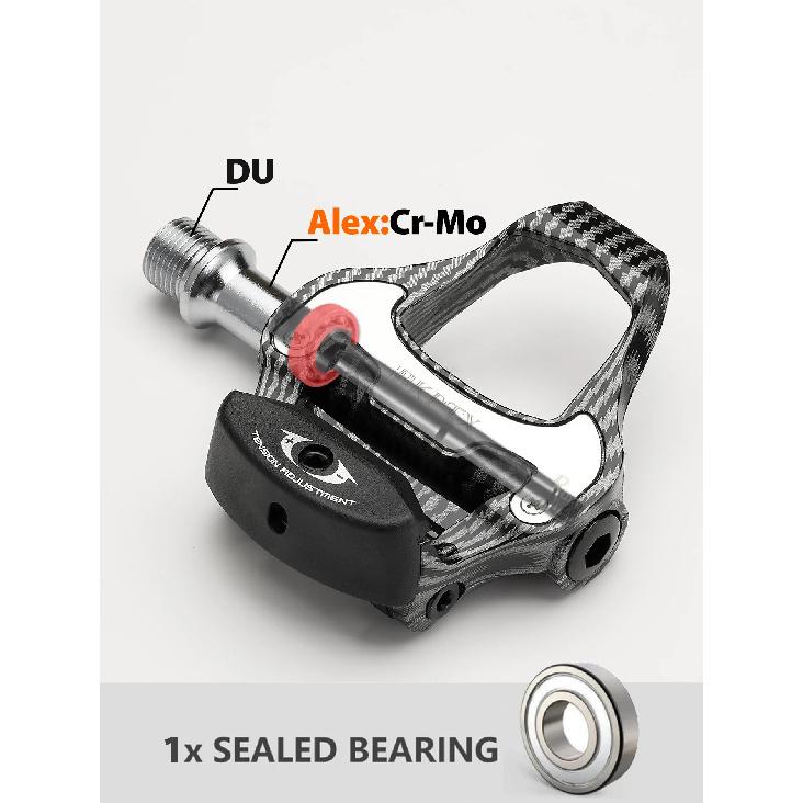 BKPTX R31 Road Bike Pedal Carbon Fiber Bearings Pedal For Look Keo Self-Locking Bicycle Pattern Ultra Light Professional Pedals