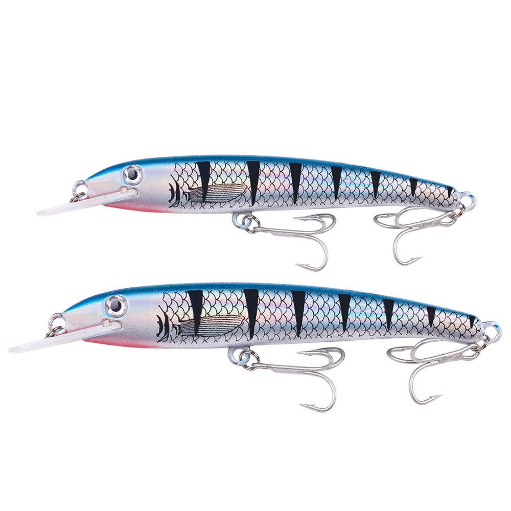 1pc 28.8g 43.8g Fishing Lures Minnow Artificial Hard Baits Wobblers Tackle Pesca Carp Pike Walleye Sea Fishing Hooks