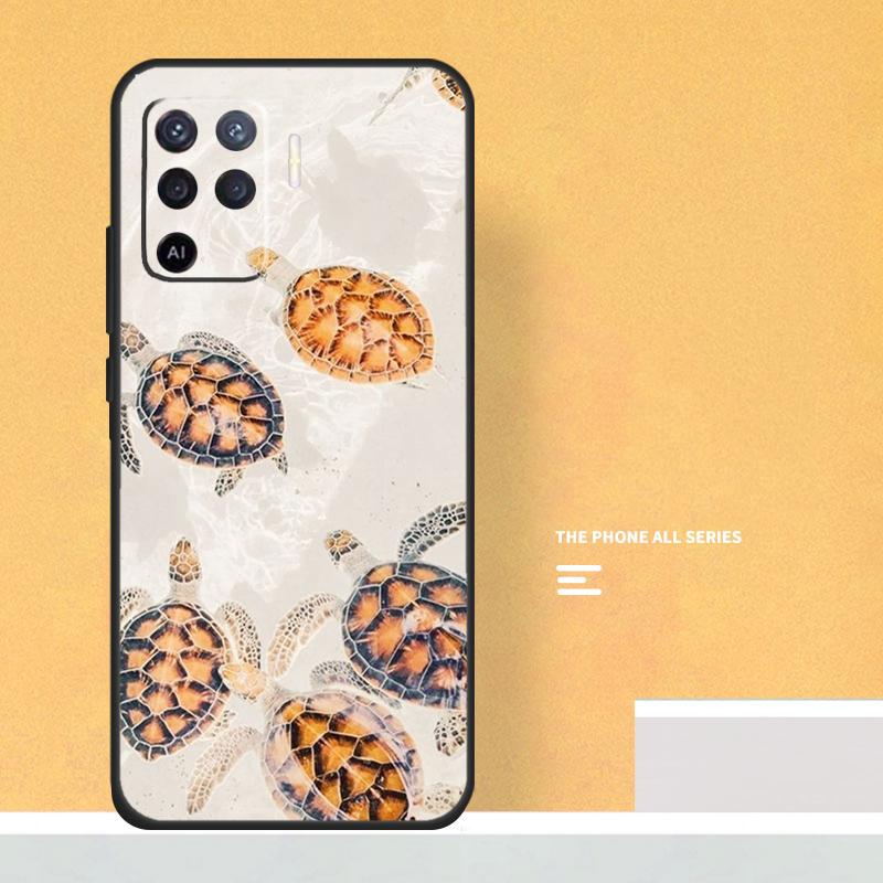 warming green turtles Case For Oppo A40 A60 A80 A78 A98 A58 A38 A18 A54 A74 A94 A96 A76 A16 A15 A17 A57 A5 A6 Pro