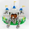 Средневековый Рыцарский Замок MOC Военные Мини Фигурки Аксессуары Конструктор Строительные Блоки Кирпичики Игрушки для Мальчика Подарок