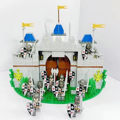 Средневековый Рыцарский Замок MOC Военные Мини Фигурки Аксессуары Конструктор Строительные Блоки Кирпичики Игрушки для Мальчика Подарок
