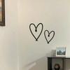 2pcs/Set Unique Personalized Heart Shape Wall Art - Metal Wall Sign With Chic Aesthetic Design - Perfect Gift For Valentines Day