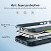 For iPhone 14/13 Case Compatible with MagSafe Lens Frame Kickstand TPU + PC Shockproof Phone Cover