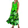 Women's Casual Comfort St. Patrick's Day Printed Sleeveless Pocket Dress