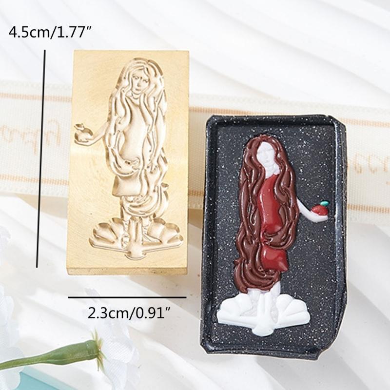 Fairy Pattern Wax Stamp Head, Waving Textured Wax Seal Stamp Head Replacement for Invitations Letter Envelope