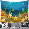 Подводный мир океан стиль гобелен настенный мультфильм тропические рыбы украшения гобелен домашний фон украшения