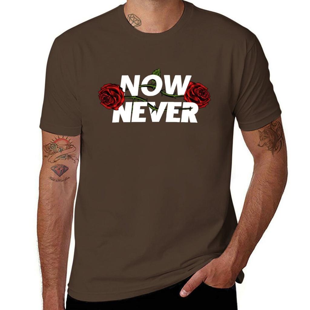 Винтажная футболка Colby Brock Now or Never, с коротким рукавом, кавайная одежда, быстросохнущая черная футболка для мужчин