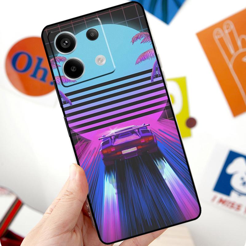 Неоновый Ретровейв 80-х Винтажное Искусство Чехол Для Xiaomi Redmi Note 13 Pro 10 11 12 14 Pro 11S 12S Чехол Для Redmi 15 12C 13C 14C 10C