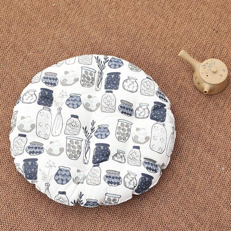 Роскошная круглая подушка для патио, татами, коврик для медитации, подушка для сиденья с мягким на ощупь покрытием