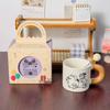 Creative Mug Gift Box with Lid Spoon Ceramic Cup Souvenir Gift Cup for Girls with High Appearance Cartoon Water Cup Large Capacity