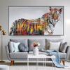 Абстрактное животное тигр лев лошадь холст картины красочные постеры и принты настенные картины гостиная домашний декор без рамки