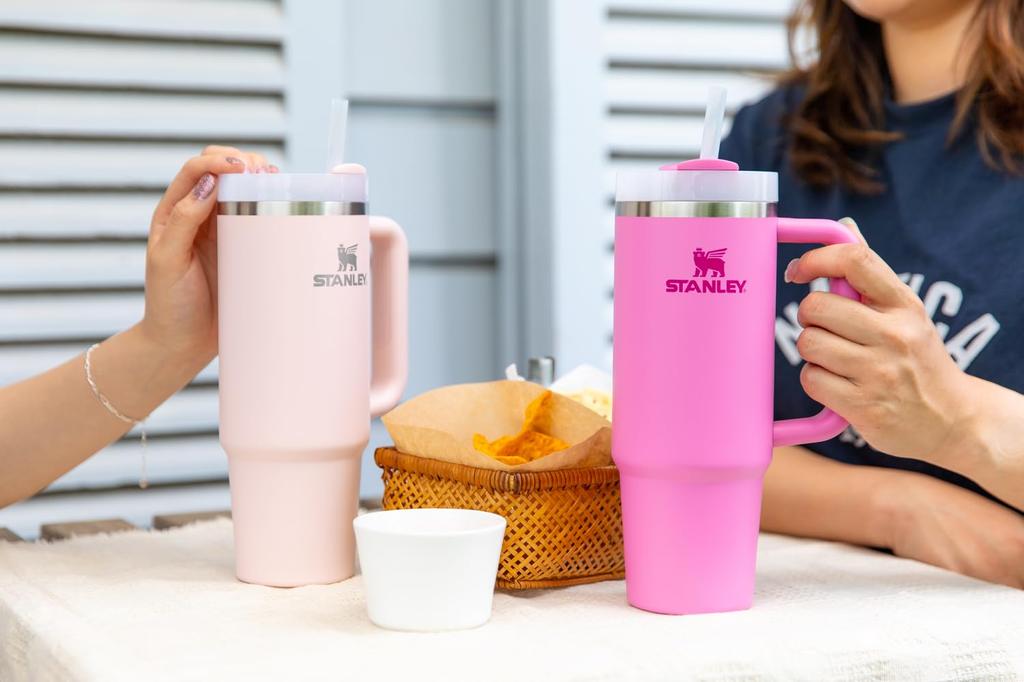 STANLEY вакуумный гаситель пионовидный розовый холодный удерживающий прочный соломенный бутылка для воды летний уличный можно мыть в посудомоечной машине гарантия японский H2.0 0.88L (неподдельный