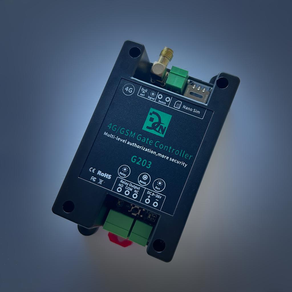 Контроллер ворот 4G/GSM G203, беспроводной пульт дистанционного управления, GSM устройство открывания ворот, поддержка авторизации обычного пользователя