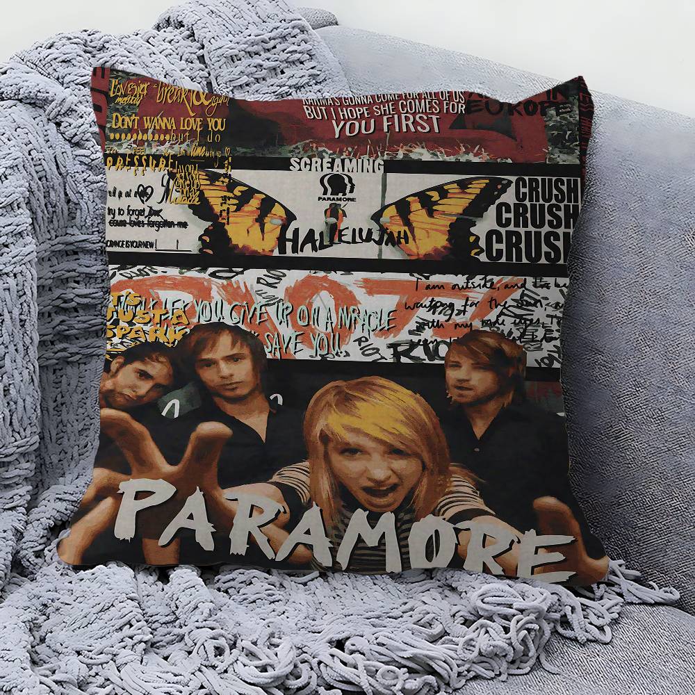Поп-группа P_Paramore Наволочка Полиэстер Подушки для дивана Декоративные подушки Декор для дома Наволочка