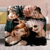 Jujutsu Kaisen Flannel Modern Blanket Warm Soft Throw Lightweight Plush Sofa Bed Home Decor 