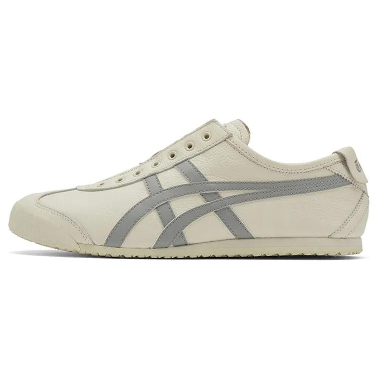 ONITSUKA TIGER Mexico 66 Slip- 'Кремово-серый' (унисекс) Белые / Серые Повседневные Туфли 1183B815 200