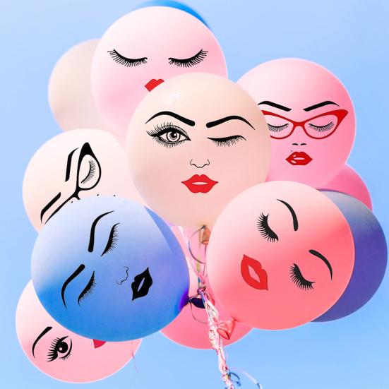 6 листов наклеек для лица губы глаза брови нос наклейки самоклеящиеся наклейки для лица женщины для поделок своими руками цветочные горшки украшение для праздничной вечеринки