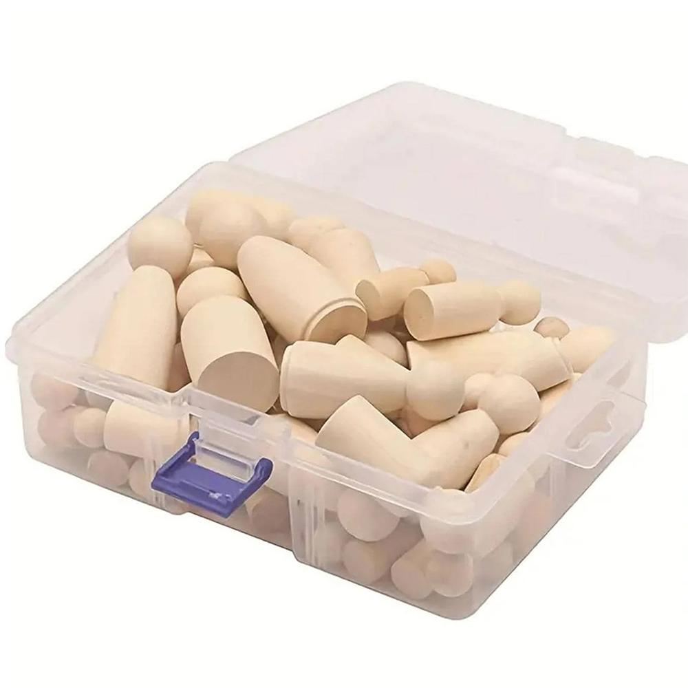 50 шт. Неокрашенные деревянные куклы-прищепки, деревянные куклы-прищепки для DIY, художественного ремесла, росписи, игры с прищепками, украшения для домашней вечеринки