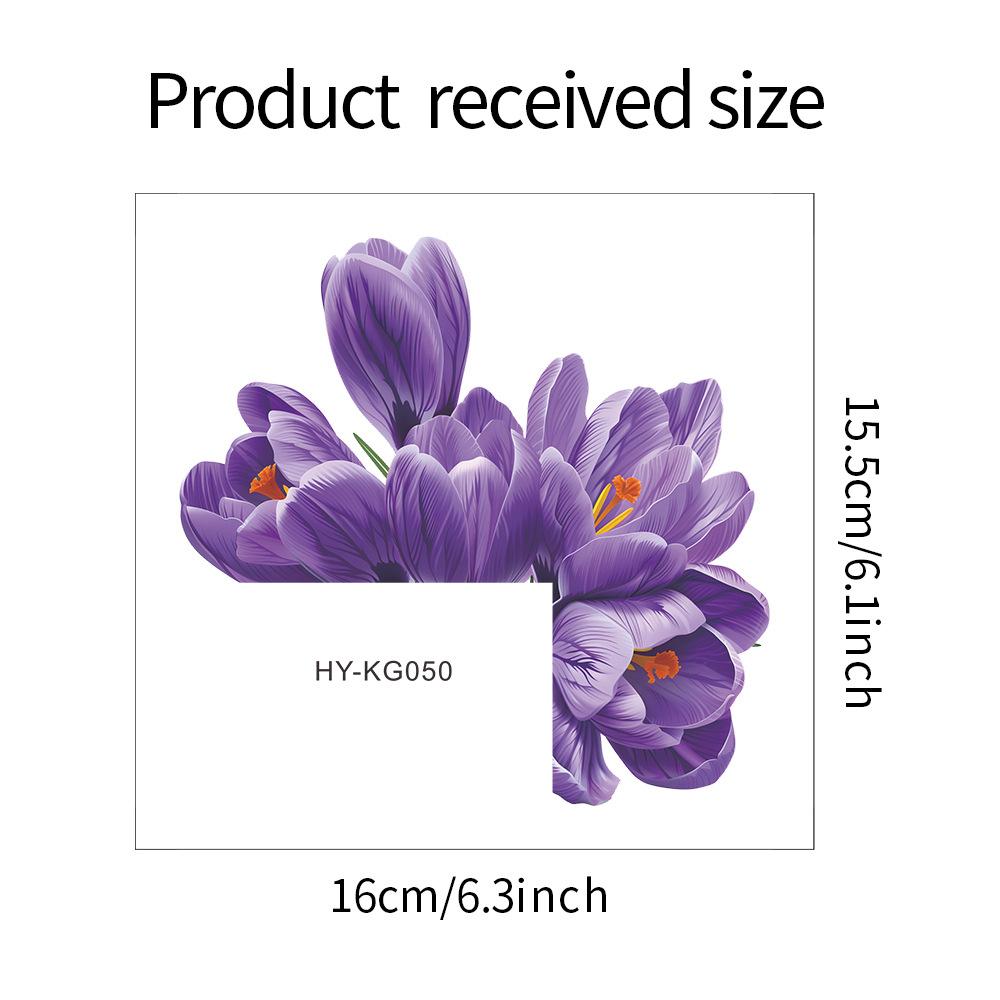 Зеленые растения, розы, ромашки, пионы, цветы, наклейки на переключатель, украшение для дома, наклейки на стену, самоклеящиеся