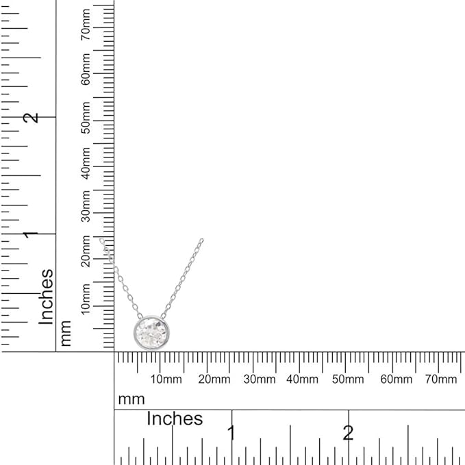 Колье-солитер с муассанитовым бриллиантом 1 карат 6,5 мм для женщин, 14-каратное белое золото поверх стерлингового серебра 925 пробы, кулон ручной работы