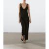 MD Summer New Arrival Women's Black Sexy Lace Neckline Elegant Long V Neck Vest Dress 6657805