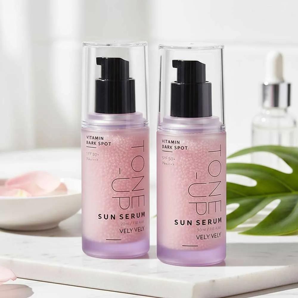 VELY VELY Vitamin Dark Spot Tone-Up Sun Serum 30mL + 30mL Volume Radiance Tone-Up