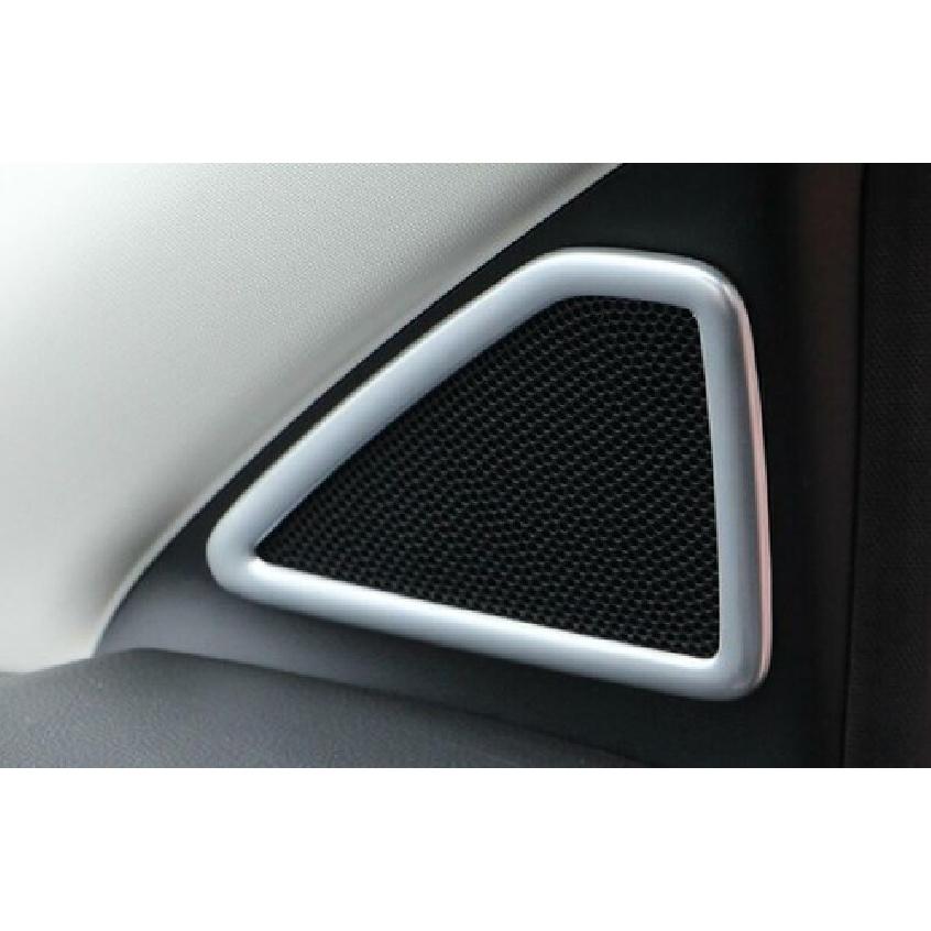 Matte Silver A Pillar Speaker 2013- For Ford Escape Kuga Frame Cover Trim