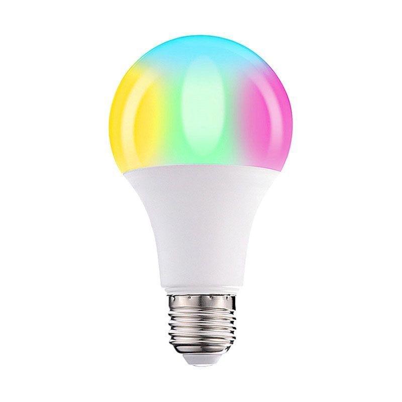 Беспроводная RGB-лампочка с цоколем E27 и пультом дистанционного управления.