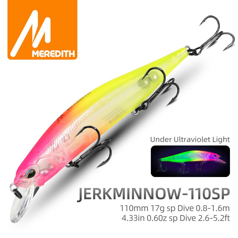 MEREDITH JBR-110SP Воблер-джеркбейт 110мм 17г Суспендер Минноу Щука Окунь JBR-110SP
