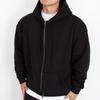 Худи на молнии Paciencia Plain Oversized с флисовой подкладкой