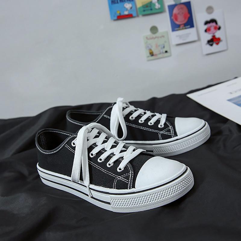 Customized Printed Spring Newest Unisex Canvas Shoes Simple and Low Cut Casual Fabric Shoes, Breathable Student Board Shoes