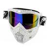Motorcycle riding mask, snow goggles, helmet, detachable goggles for men and women UV400Wind and sand protection helmet visor