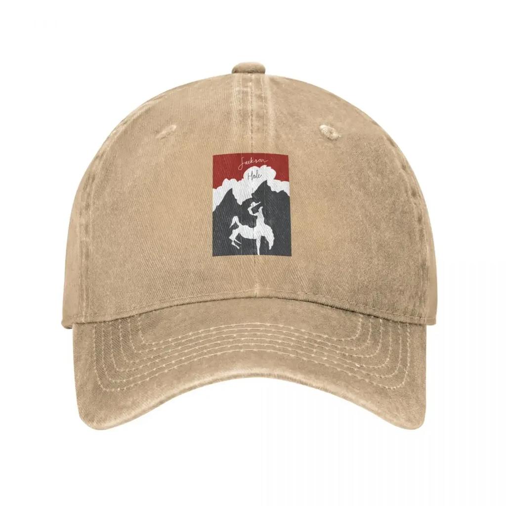 JACKSON HOLE MOUNTAIN RESORT MINIMALIST WITH TEXT Baseball Cap tea Hat Sun Hat For Children Rave Caps For Unisex Womens