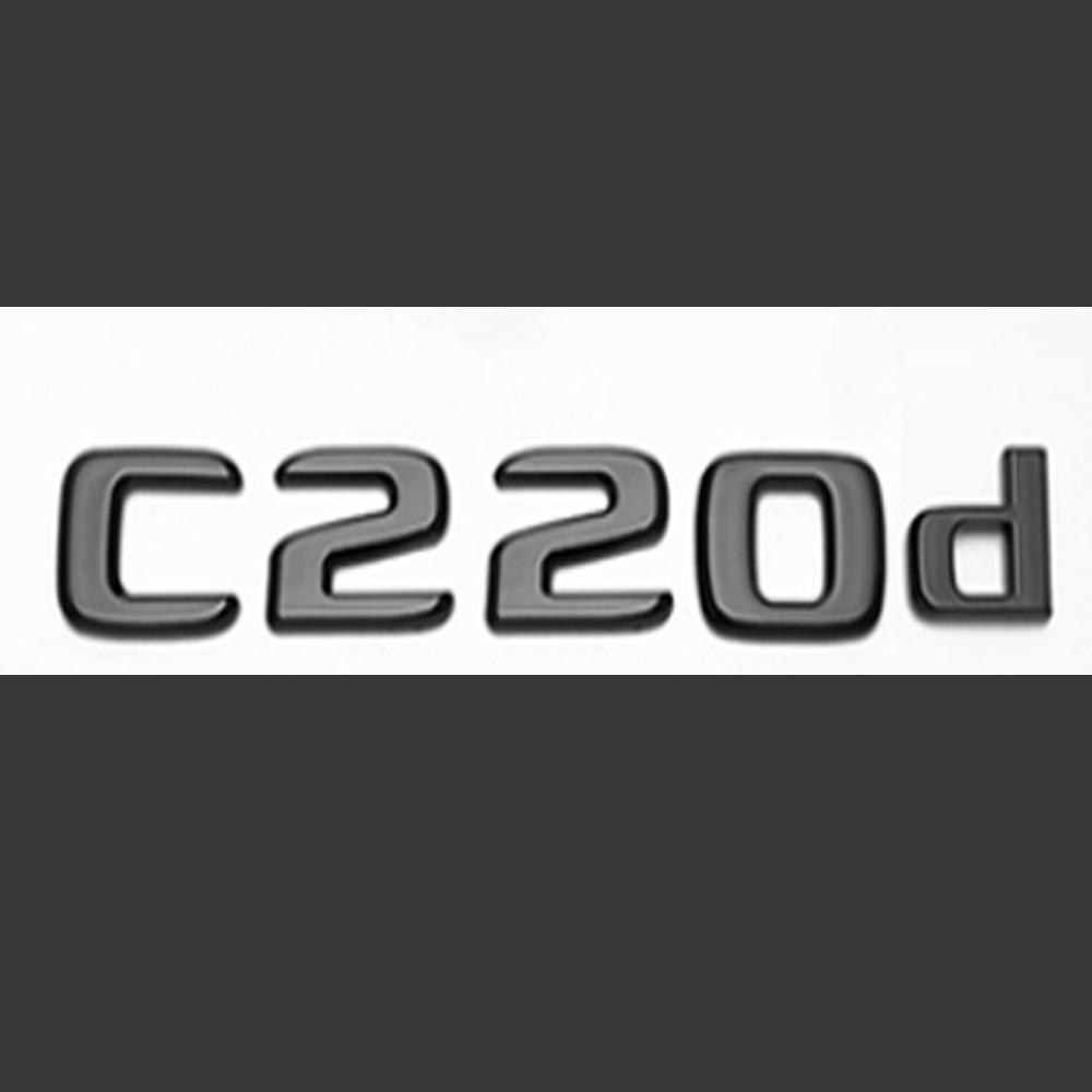 JDW3  For Mercedes Benz AMG W204 W205 W206 C200 C220 C220d C300 C400 C250 C260 Logo Car ABS 3D Trunk Letter Logo Badges Accessories