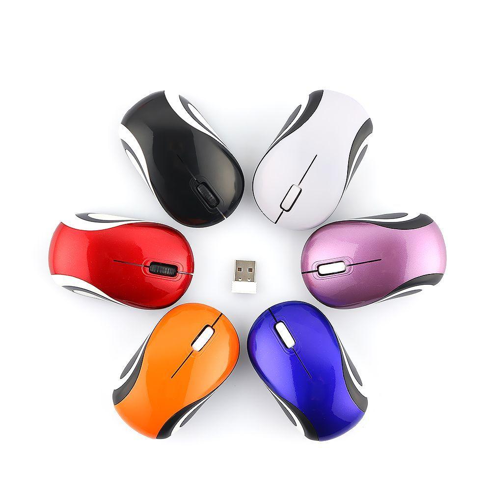 Mini Computer Peripherals Optical Wireless Mouse 2.4GHz Adjustable DPI Gaming Mice