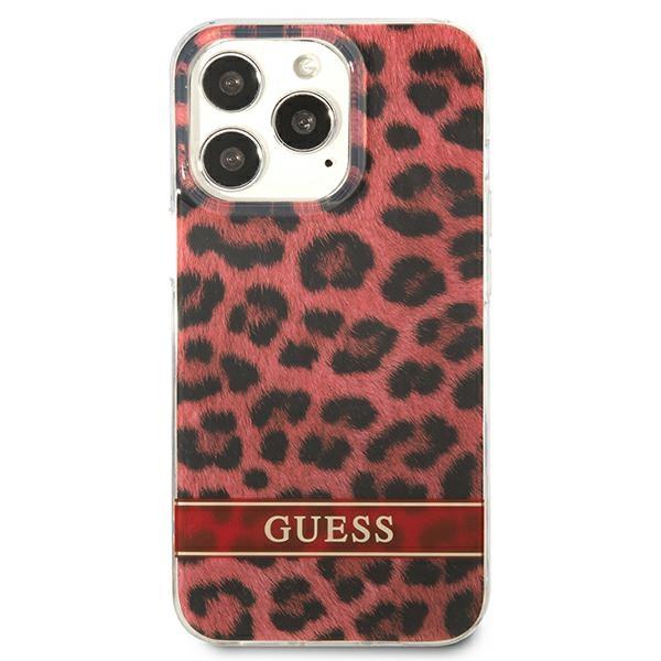 Guess Guhcp13Lhsleor Iphone 13 Pro / 13 6,1 Czerwony/Red Hardcase Leopard