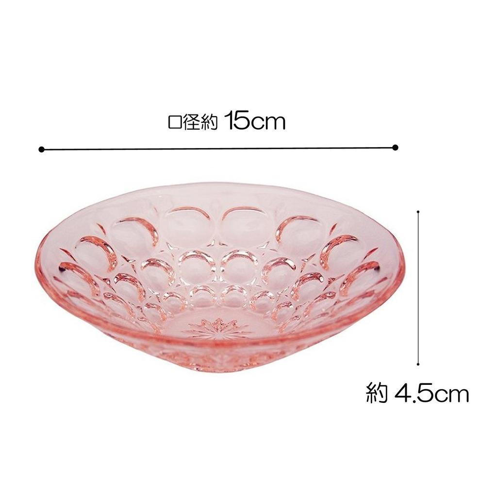 ADERIA Средняя миска Кораллово-розовая Максимум 15 x Высота Суйгецу Десертная миска Набор из 3 шт. Сделано в Японии 4,5 см F-70384